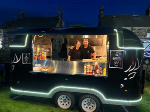 Sprinks food van - offering burgers and bacon baps