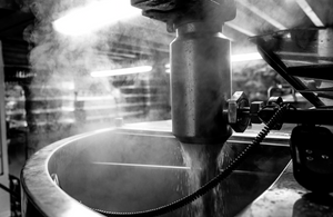 Run in to the mash tun in the middle of the brewing process