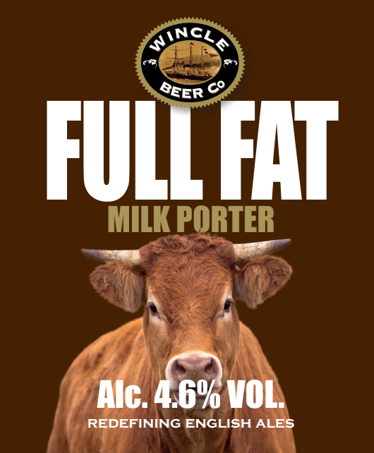 Full Fat - Milk Porter (Alc 4.6%) 500ml 12 bottle case