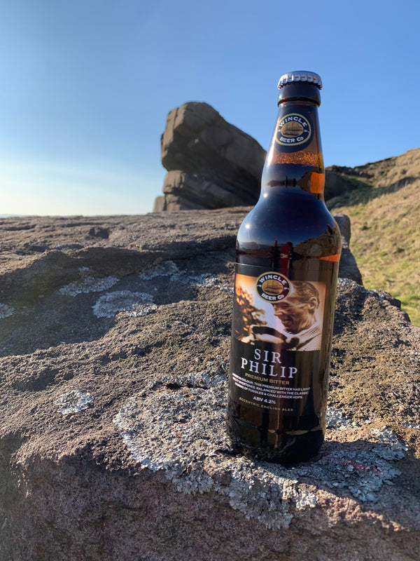 Sir Philip Premium Bitter (Alc.4.2% )Specialised real ale box